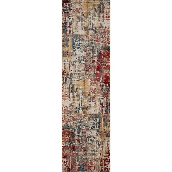 Momeni STUDISTU-2MTI2380 Studio Traditional Runner Rug, Multi Color - 2 ft. 3 in. x 8 ft.