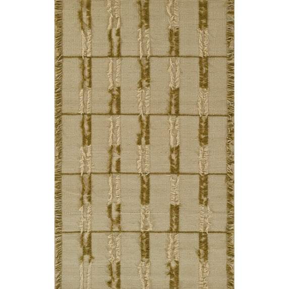 Momeni Serena Hand Woven Wool Indoor/Outdoor Area Rug Green 2' X 3' 2' x 3' Accent, Outdoor, Indoor, Handmade Beige Rectangle