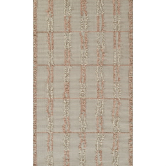 Momeni Serena Hand Woven Wool Indoor/Outdoor Area Rug Pink 2' X 3' 2' x 3' Accent, Outdoor, Indoor, Handmade Taupe Rectangle