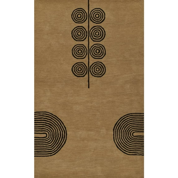 Momeni Contemporary Rectangle Area Rug, Beige, 9' X 12'