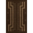 thumbnail image 1 of Momeni Simba Hand Tufted Wool Geometric Area Rug, Brown, 3'6" X 5'6", 1 of 3