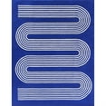 thumbnail image 1 of Momeni Simba Hand Tufted Wool Geometric Area Rug, Cobalt, 2' X 3', 1 of 5