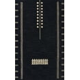 thumbnail image 1 of Momeni Simba Hand Tufted Wool Geometric Navy Area Rug 5' X 8', 1 of 7