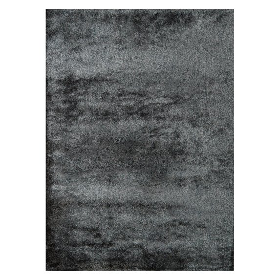 Momeni Solid Modern Area Rugs,Black,84"x60"