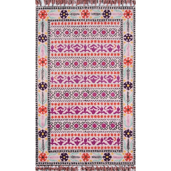 Momeni Tahoe Hand Tufted WoolPink Area Rug 2' X 3'