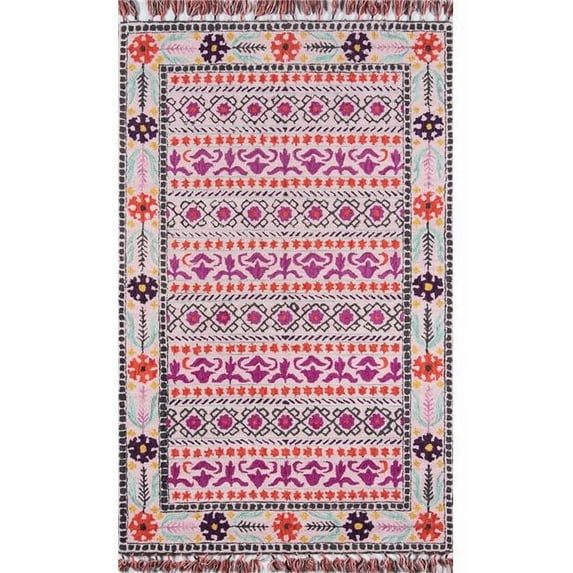 Momeni Tahoe Hand Tufted WoolPink Area Rug 7'6" X 9'6"