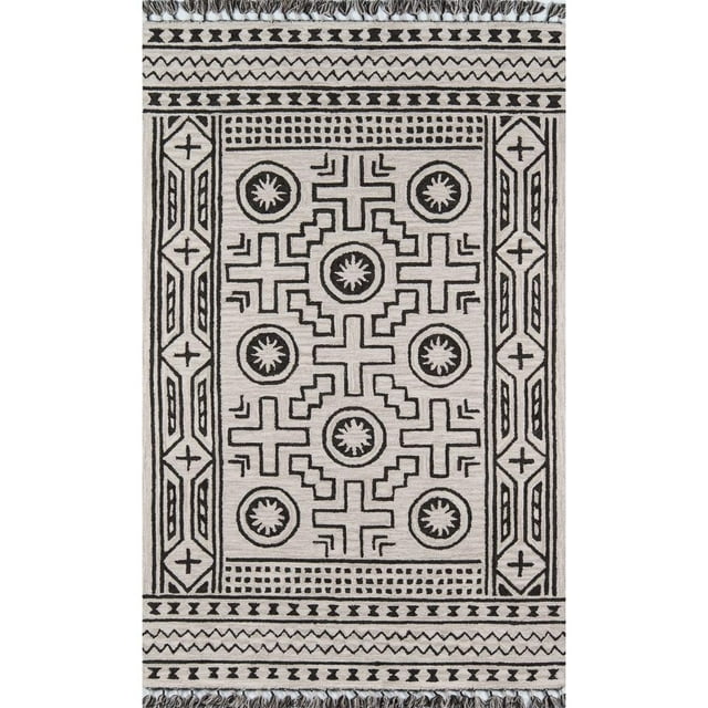 Momeni Tahoe Wool Hand Tufted Linen Area Rug 2' X 3'
