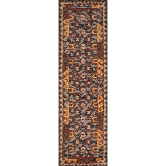 Momeni Tangier Hand Tufted Wool Geometric Area Rug 2'3" x 8' Runner 8' Runner Indoor,Runner,Handmade Rectangle,Runner
