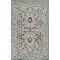 Momeni Traditional Rectangle Area Rug, Blue, 3'6" X 5'6"