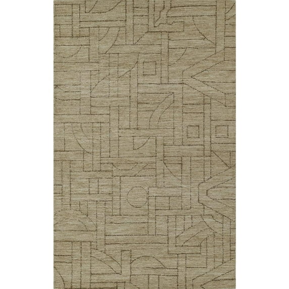 Momeni Contemporary Rectangle Area Rug, Natural, 9' X 12'