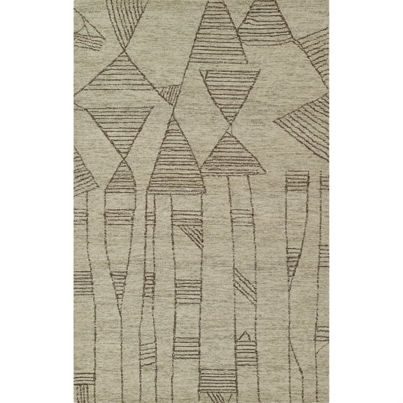 Momeni Contemporary Rectangle Area Rug, Grey, 3'6" X 5'6"