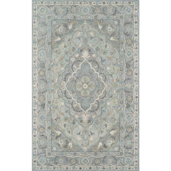 Momeni Traditional Rectangle Area Rug, Blue, 2' X 3'