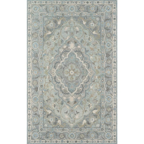 Momeni Traditional Rectangle Area Rug, Blue, 2' X 3'