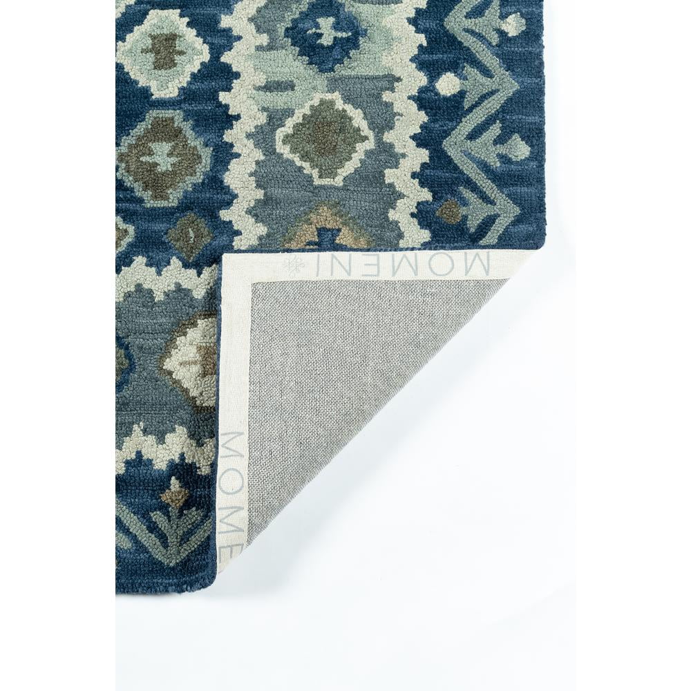 Hand-Tufted Blue Wool Rug with Cotton Backing, 2' x 3'