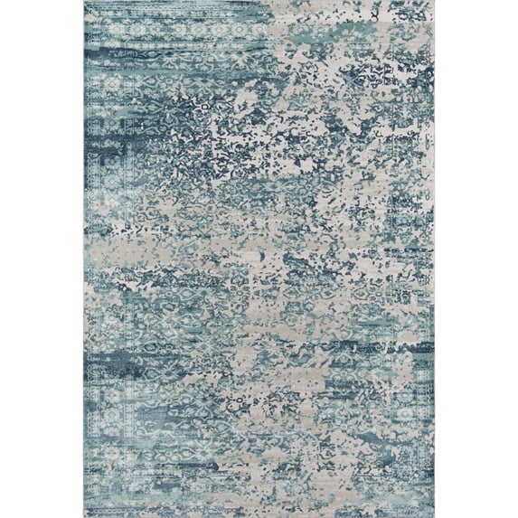 Momeni Genevieve Collection Area Rug, 3'11" x 5'7", Blue