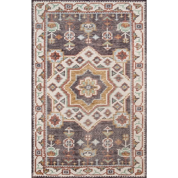 Momeni Ophelia Medallion Traditional Area Rugs, Brown