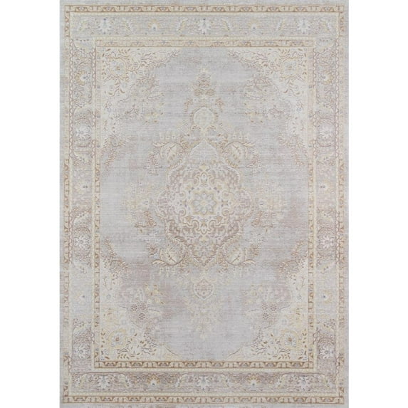 Momeni Traditional Rectangle Area Rug, Grey, 2' X 3'