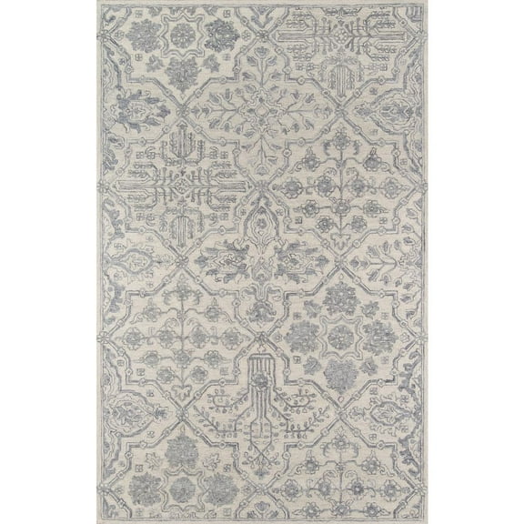 Momeni Cosette Wool Hand Tufted Grey Area Rug 8' X 11'