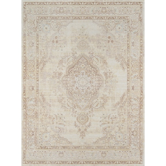 Momeni Isabella Polyester Machine Made Ivory Area Rug 2' X 3'