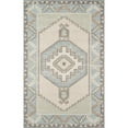 thumbnail image 1 of Momeni Anatolia Wool and Nylon Machine Made Light Blue Area Rug 3'3" X 5', 1 of 4