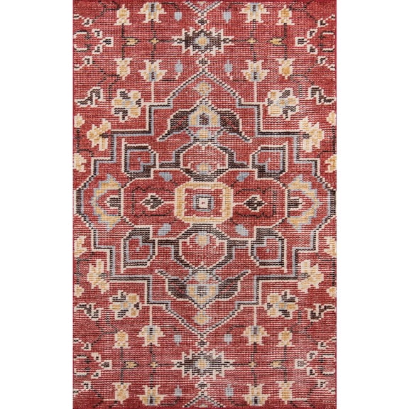 Momeni Traditional Rectangle Area Rug, Red, 2' X 3'