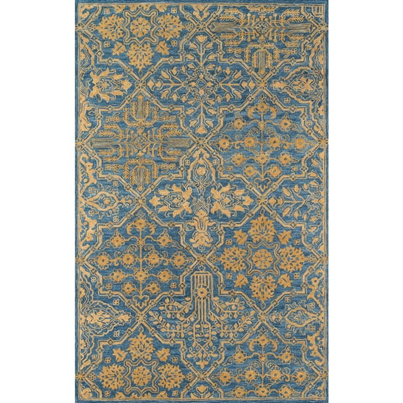 Momeni Traditional Runner Area Rug, Blue, 2'3" X 8' Runner