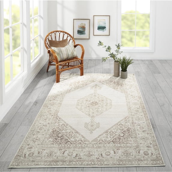 Momeni Isabella Polyester Traditional Indoor Area Rug, Brown, 2'3" X 7' Runner