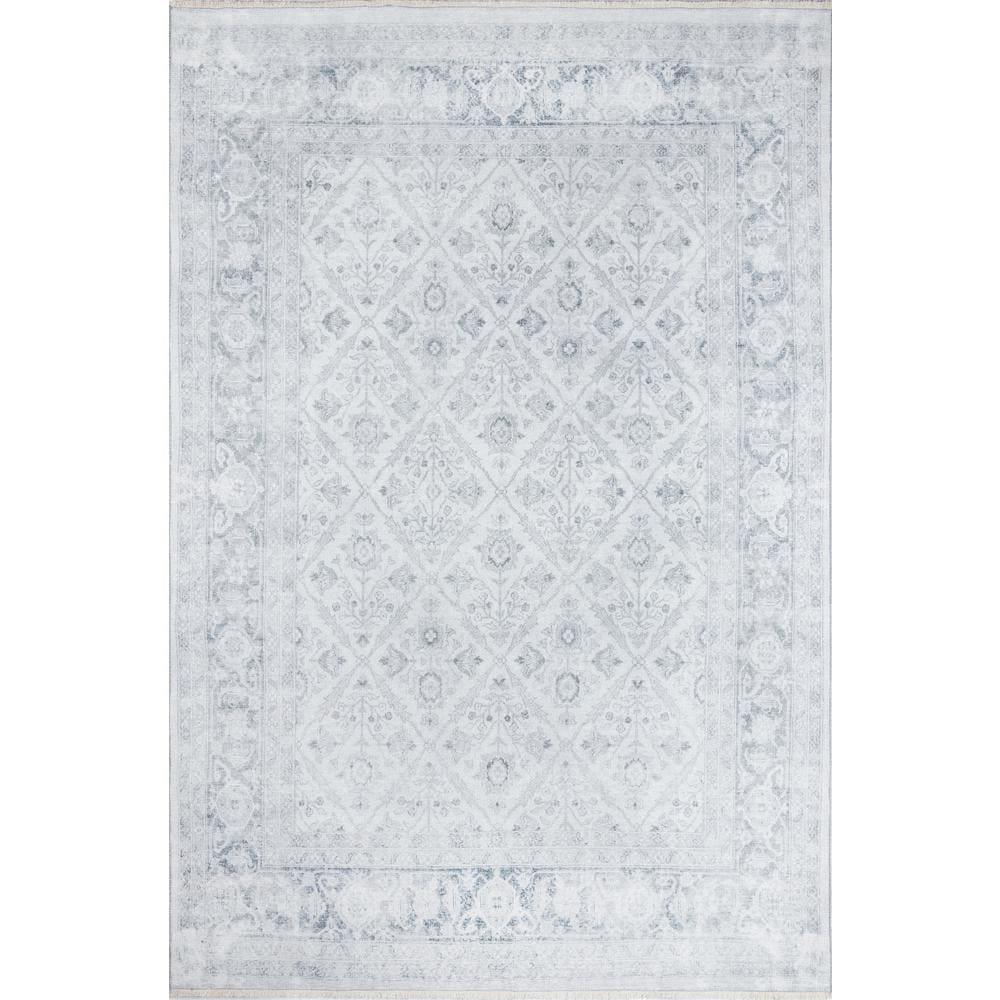 Chandler Gray Hand-Knotted Synthetic Runner Rug