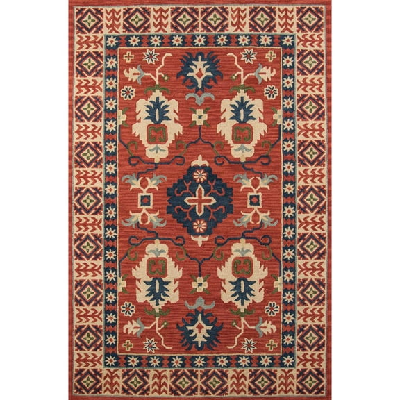 Momeni Traditional Runner Area Rug, Red, 2'3" X 8' Runner