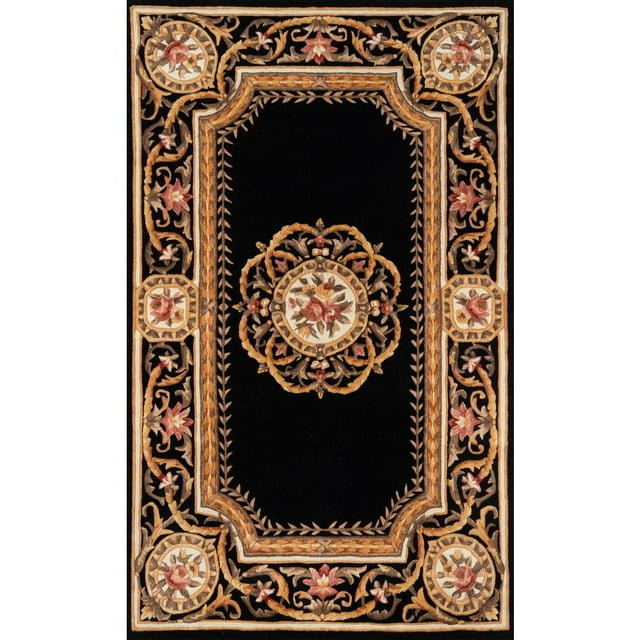 Momeni Transitional Rectangle Area Rug, Black, 3'6" X 5'6"
