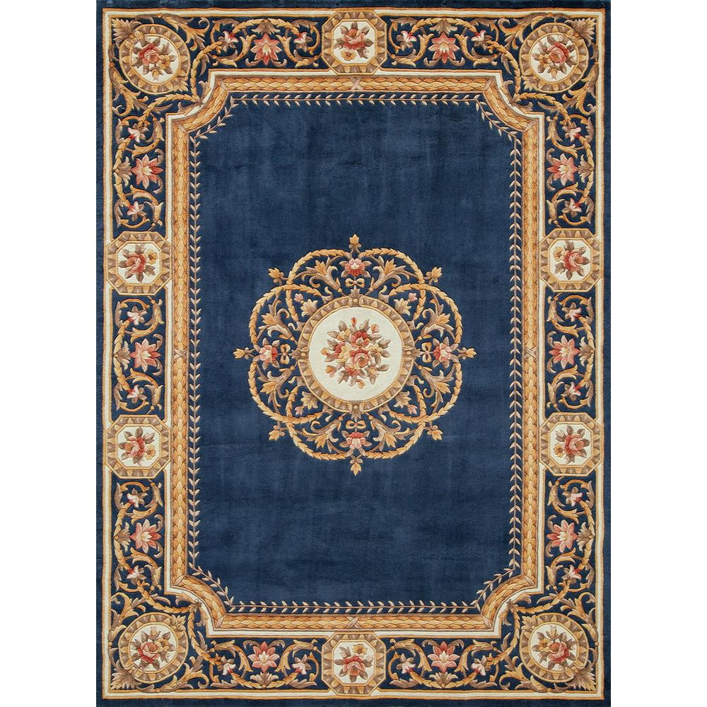 Momeni Harmony India Hand Tufted Wool Transitional Blue Area Rug 8' X 11'