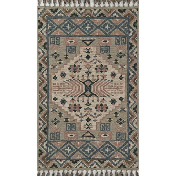 Momeni Transitional Rectangle Area Rug, Grey, 2' X 3'