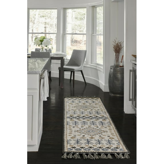 Momeni Tahoe Hand Tufted Wool Transitional Ivory Area Rug 2'3" X 8' Runner