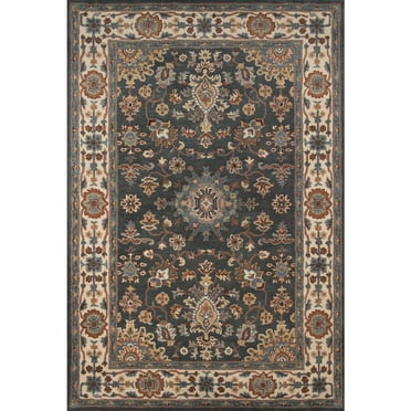 Momeni Traditional Rectangle Area Rug, Grey, 2' X 3'