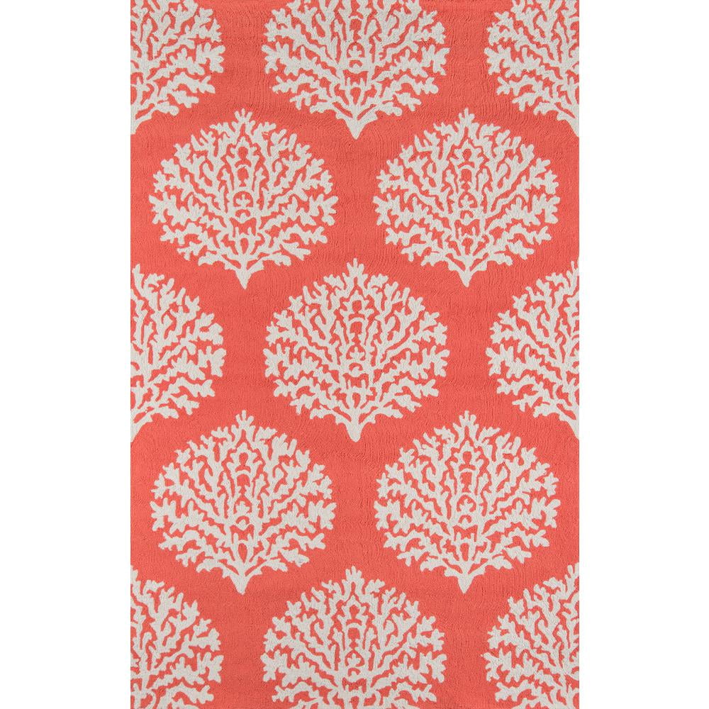 Handmade Coral Synthetic 8' x 10' Rectangular Area Rug