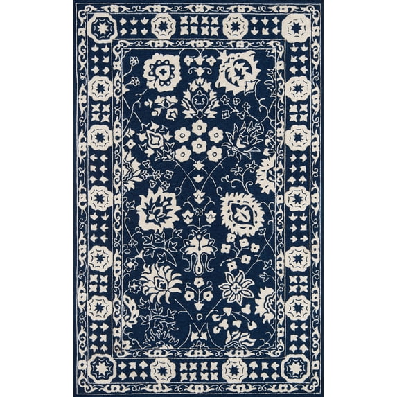 Momeni Veranda 3'9" X 5'9" Area Rugs With Navy Finish VERANVR-64NVY3959