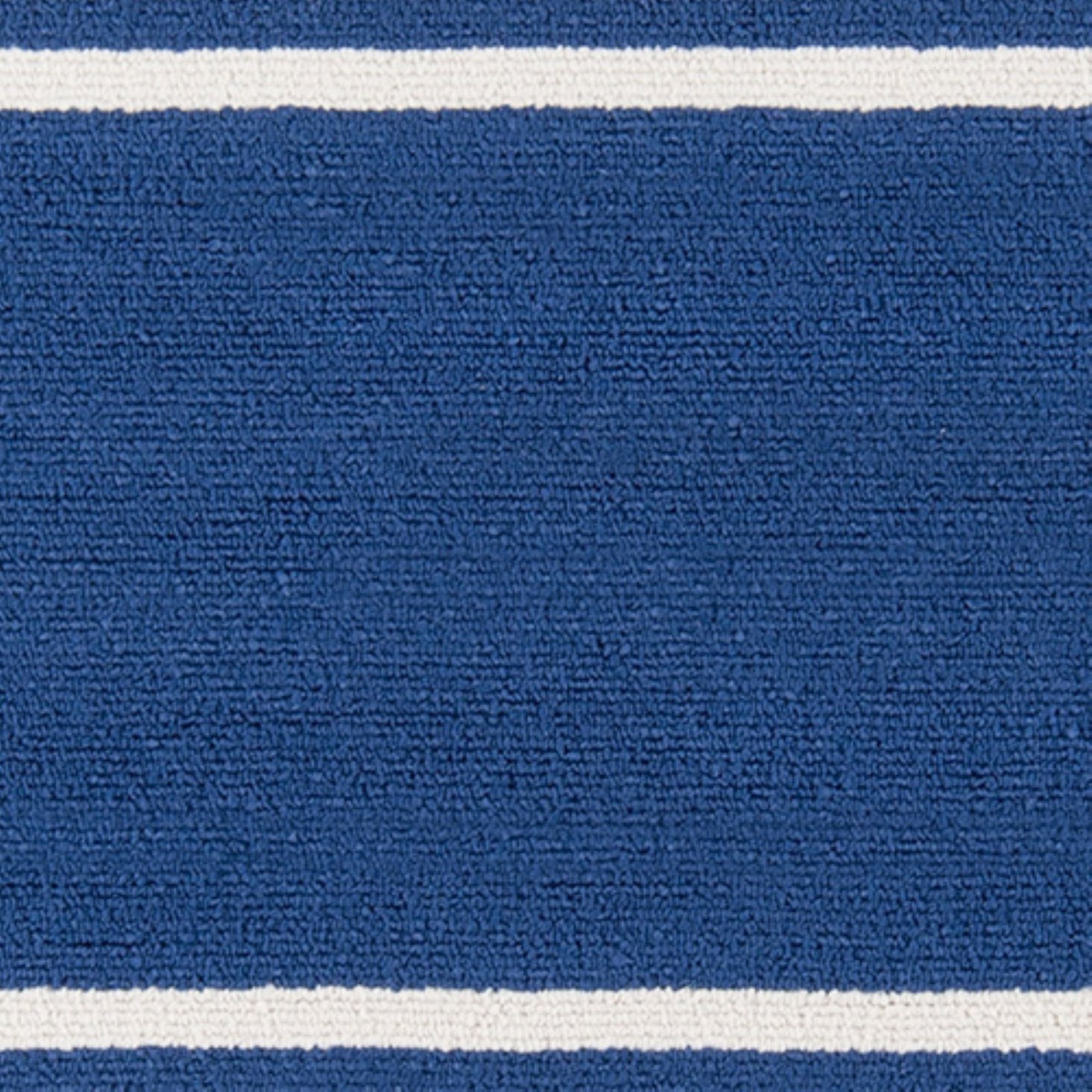 Maritime Blue Round Synthetic Indoor/Outdoor Area Rug
