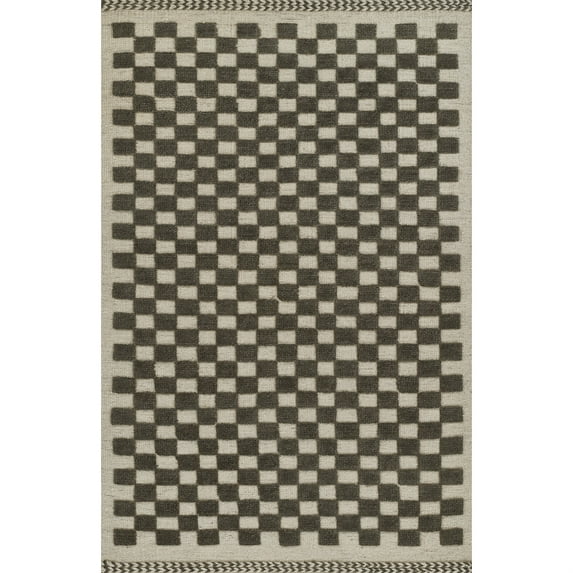 Momeni Willow Collection Indoor and Outdoor Charcoal Area Rug, 9'0" x 12'0" Sized Mat for Living Room, Bedroom, Hallways, and Home Office