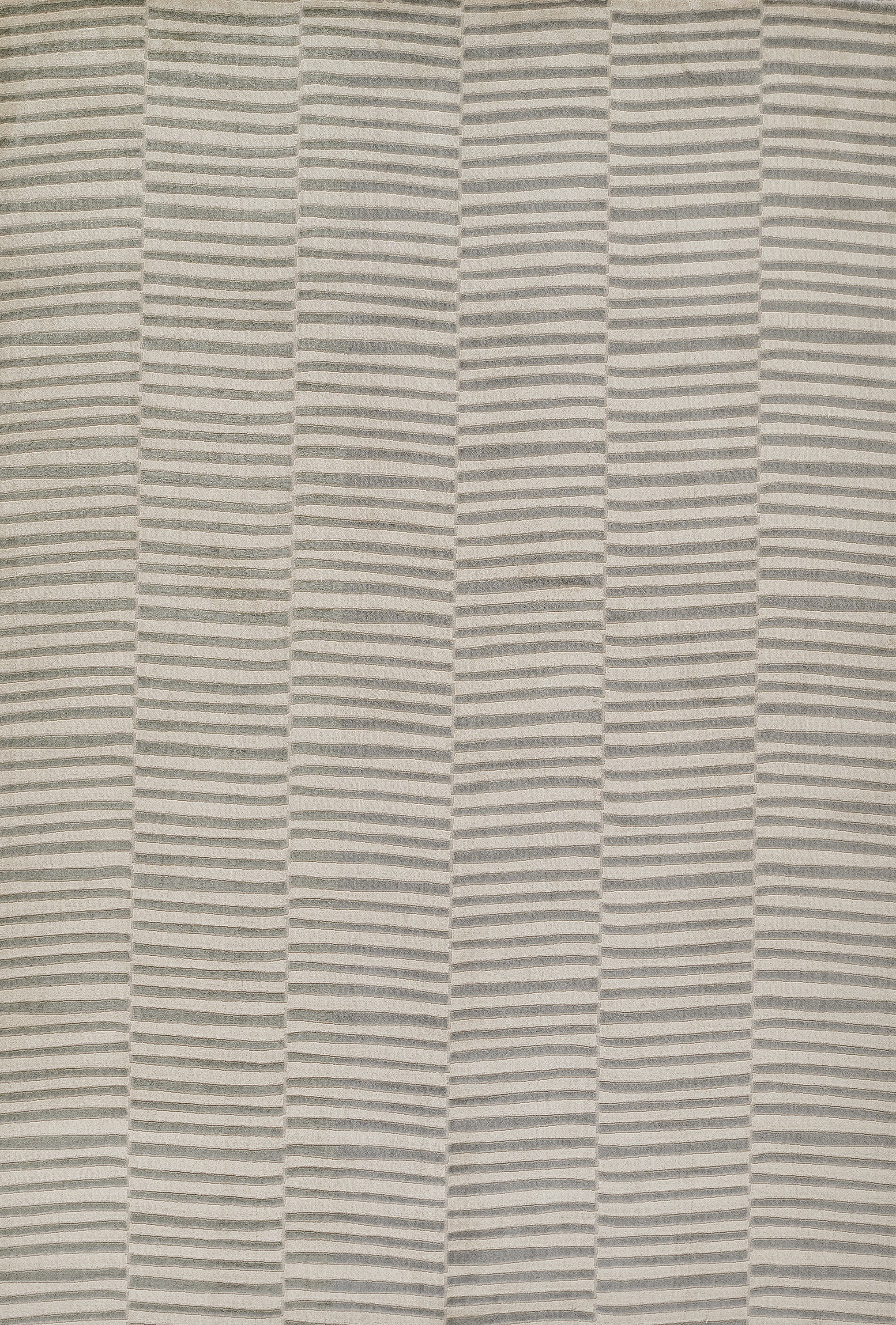 Xander Gray Striped 8' x 10' Wool and Synthetic Rug