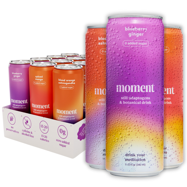 Moment Healthy Wellness Adaptogen Drink, Still Combo, 0 Sugar, L