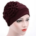 thumbnail image 1 of Only Moment African Head Wraps for Women Beanie Turban Headwear for Women Bamboo Hemp Head Wrap Lightweight for Women Long Plain Turban Hair Scarf Scarves Red,One Size, 1 of 5