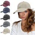 thumbnail image 1 of Only Moment Beige Men Quick Dry Baseball Cap Polyester,Cotton Distressed Low Profile Western Baseball Cap with Mesh, Trendy and Adjustable Fit One Size, 1 of 5