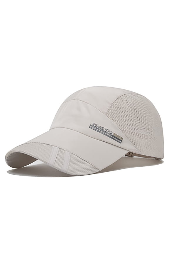 Beige Mesh Hat Oversize Baseball Cap Polyester Adjustable Original Classic Low Profile Cotton Hat Unconstructed Plain Cap Men Women One Size