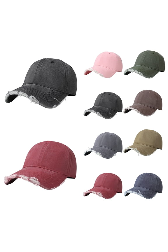 Black Distressed Cap Cooling Upf Performance Hat Polyester Distressed Low Profile Western Baseball Cap with Mesh, Trendy and Adjustable Fit One Size