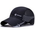 thumbnail image 1 of Only Moment Black Unisex Vintage Washed Cotton Baseball Cap Polyester Adjustable Size for Running Workouts and Outdoor Activities All Seasons One Size, 1 of 3