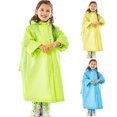 thumbnail image 1 of Only Moment Blue Rain Ponchos Raincoats Children's Rain Ponchos Polyester Lightweight Waterproof Rain Shell Jacket Raincoat with Hood for Golf Cycling Windbreaker M, 1 of 4