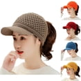 thumbnail image 1 of Only Moment Blue Summer Knit Baseball Hat Baseball Cap for Men Women Nylon,Spandex Classic Unisex Cotton Adjustable Low Crown Baseball Cap – Plain Dad Hat One Size, 1 of 5