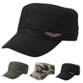 thumbnail image 1 of Only Moment Camouflage Flat Top Cap Everyday Premium Dad Hat Cotton Adjustable Original Classic Low Profile Cotton Hat Unconstructed Plain Cap Men Women One Size, 1 of 3