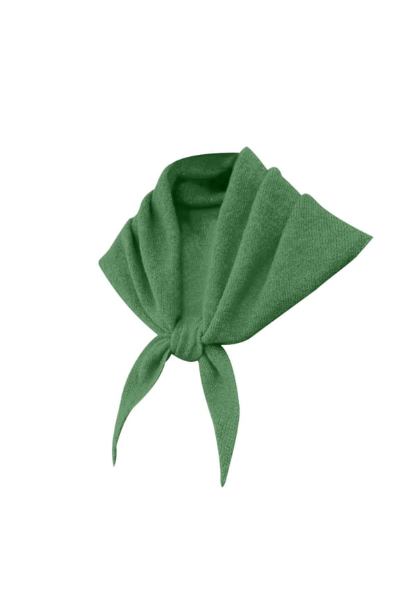 Casual shawl Cozy Fall Winter Knit Shawl Scarf, Women Triangle Cape Pashmina Wrap, Loose Cardigan Style Shoulder Top for All Daily Occasions Green,One Size