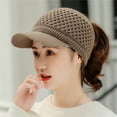 thumbnail image 1 of Only Moment Coffee Summer Knit Baseball Hat Baseball Cap Adjustable Size Nylon,Spandex Breathable Tucker Hat Laser Cut Air Mesh-Back Cooling Golf Hat One Size, 1 of 4